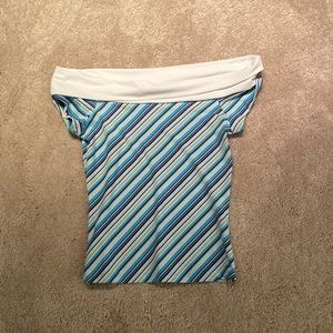 Vintage Off the Shoulder Shirt